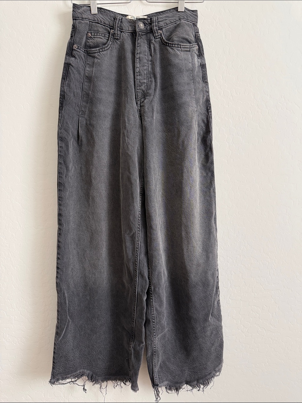 Free People We The Free Old West Slouchy Jeans black Sz 25 - Picture 5 of 9